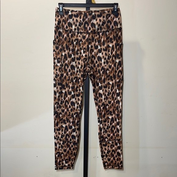 Gottex Pants - Gottex Animal Print Leggings in Black and Tan